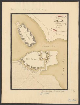 Plan von Calmar in Schweden