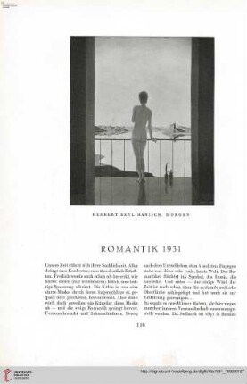 47: Romantik 1931