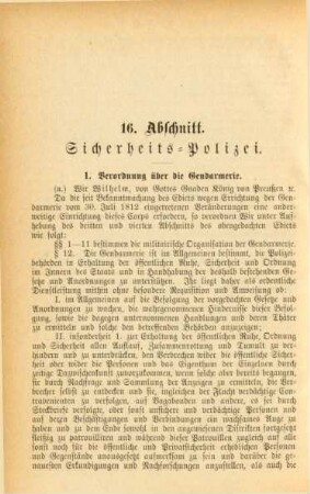 16. Abschnitt. Sicherheits-Polizei