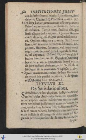 Titulus XI. - XVIII.