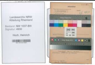 Entnazifizierung Heinrich Hoch , geb. 17.09.1911 (Zahnarzt)