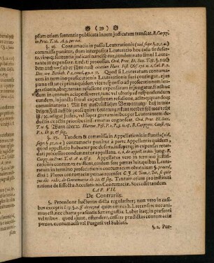 39-40, Caput VII; Corollaria