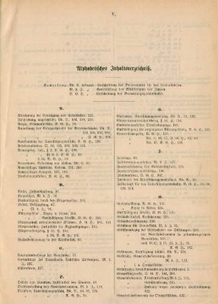 Alphabetisches Inhaltsverzeichniß