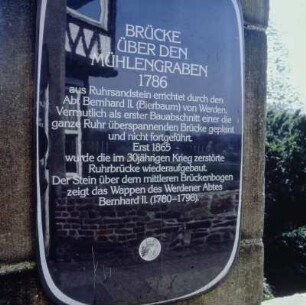 Ruhr-Mühlengrabenbrücke Kettwig