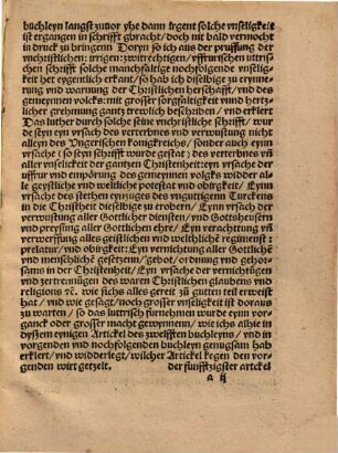 Eyn klare vberweisung, wie Luther durch seyne vnchristliche, schrifft, falsche lehre, vnd betrickliche ratgebung die gantze Christenheit, nicht alleyn jn vertumlichen yrthum, sonder auch, in die hende des vnguttige[n] Turckens: aus vorsatz sich stetts bevlissen, hat zu vbirantworn