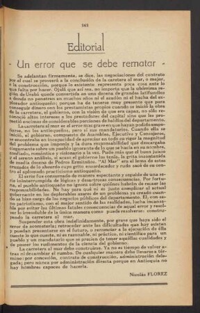 Un error que se debe rematar