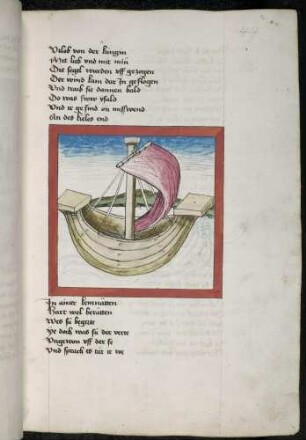 Beginn der Seereise Tritrants und Isaldes nach Cornwall