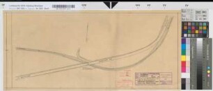 Sicherung des Bahnübergangs in km 19,600 der Bundesbahnstrecke Altenhundem-Wenholthausen durch Einbau einer Blinklichtanlage: Lageplan, M. 1:1.000 Stnr.: 91, Iwü, Bunr.: 95, Blnr.: 1