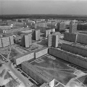 Wohnkomplex IV in Halle-Neustadt : Blickrichtung Südosten