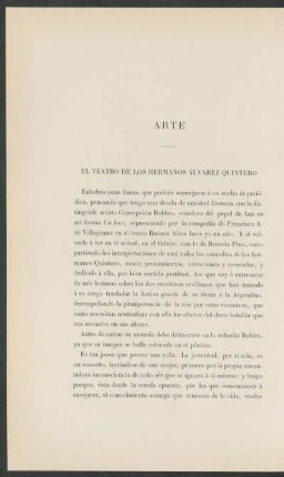Arte : El teatro de los hermanos Álvarez Quintero. - El teatro de la época de Shakespeare.