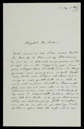Nr. 4 Brief von Hubert Roetteken an Edward Schröder. Würzburg, [12.5.1899]