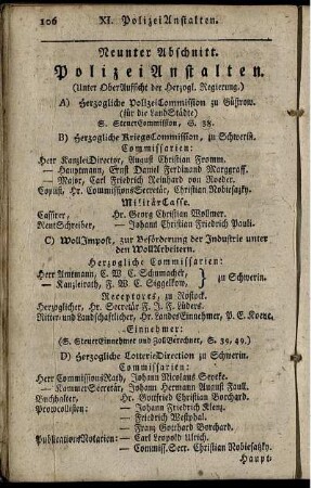 Neunter Abschnitt. PolizeiAnstalten
