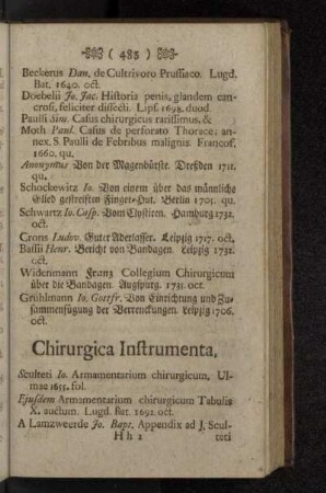 Chirurgica instrumenta.