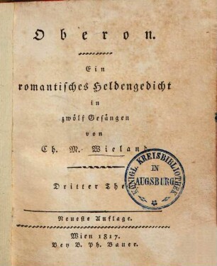 Oberon : Ein romantisches Heldengedicht in zwölf Gesängen, 3.
