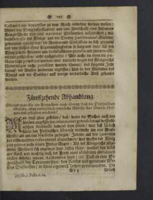 Fünffzehende Abhandlung.