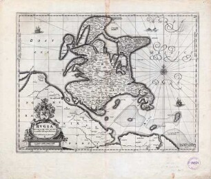 Rugia Insula ac Ducatus accuratissime descripta ab E. Lubinus