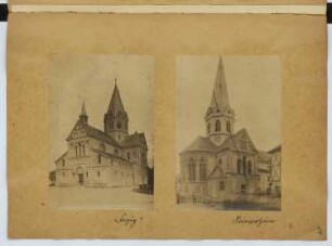 St. Peter, Sinzig / Kirche, Heinersheim: Ansichten (aus: Skizzen- und Fotoalbum 8)