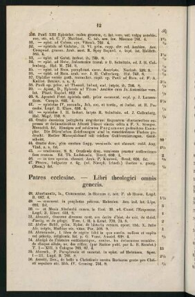 12-93, Patres ecclesiae.--Libri theologici onmis generis