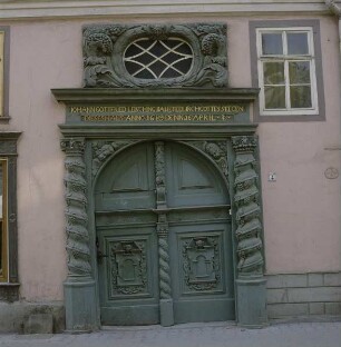 Portal : Bad Langensalza. Wohnhaus. Portal mit Portalskulptur