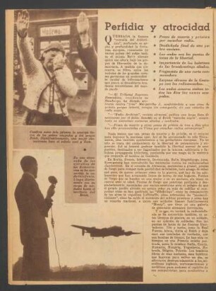 Perfidia y atrocidad de los Nazis