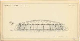 Sportfield Kairo Indoor Stadium: Ansicht 1:200