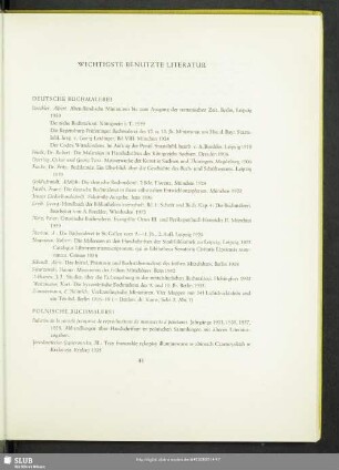 Wichtigste Benutzte Literatur