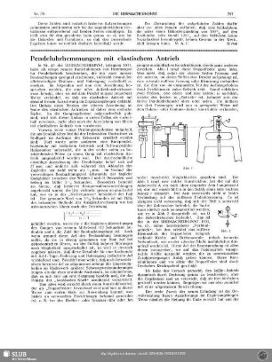 Pendeluhrhemmungen mit elastischem Antrieb