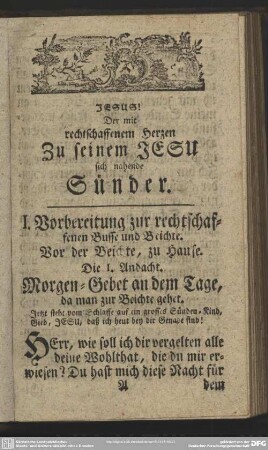 [Von der Buße und Beichte]