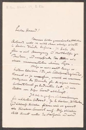 Brief an Friedrich Spitta : 03.05.1895