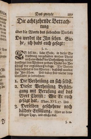 287-297, Die achtzehende Betrachtung