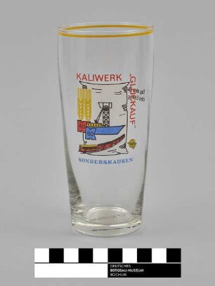 Trinkglas "Kaliwerk Glückauf Sondershausen"