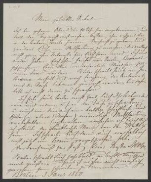 Brief an Georg Benjamin Mendelssohn : 03.01.1850