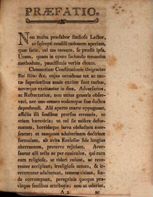 Theologia Supplex. Ad Summum Pontificem Clementem XII.