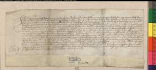 Revers des Joachim von Staffhorst, Drost zu Bocklo, für den Zehnt zu Staffhorst und Mellinghausen in der Grafschaft Hoya