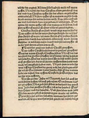 Dreyerley personen haben Christum geopffert.