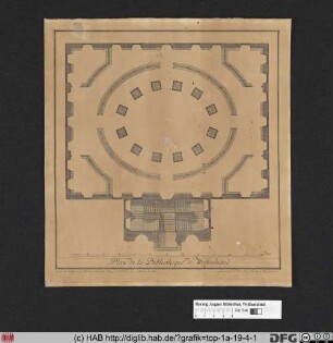 Plan de la Bibliotheque de Wolfenbüttel.