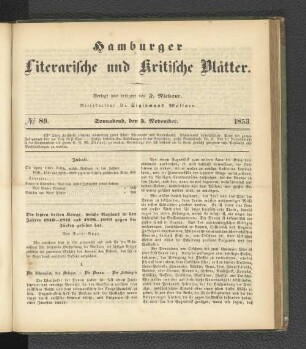 No. 89. 5. November 1853