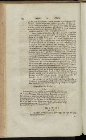 §. 8. - Anmerkung ad §. 8.