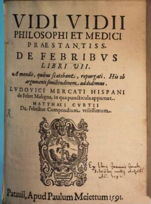 De febribus libri septem
