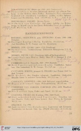 Handzeichnungen (Nr. 302-327)