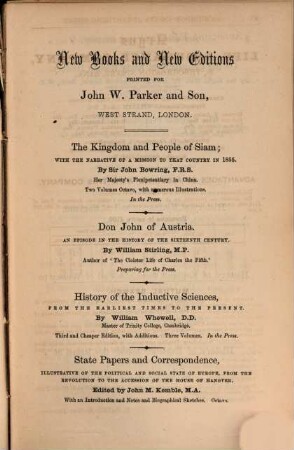 Cambridge essays : contributed by members of the University. 1856, 1856