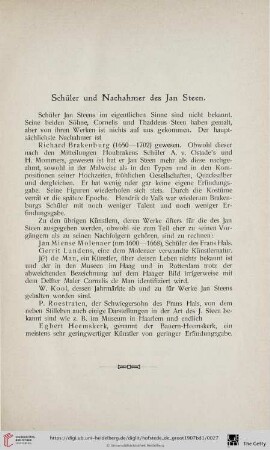 Schüler und Nachahmer des Jan Steen