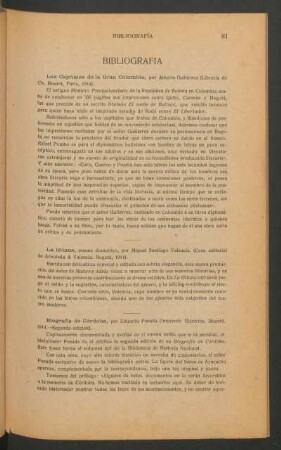 Biografía de Córdoba, por Eduardo Posada : (Imprenta Eléctrica. Bogotá. 1914. - Segunda edición).
