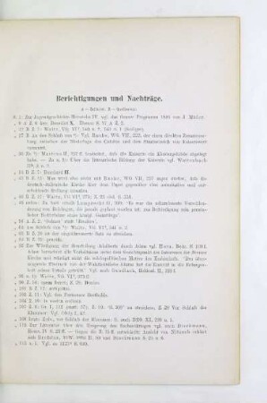 Berichtigungen und Nachträge