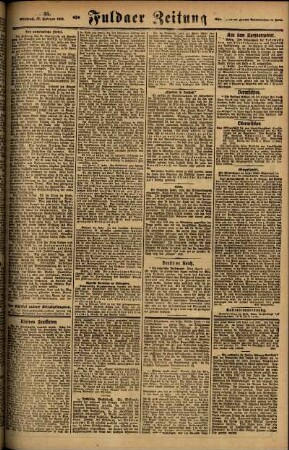 Zweite Ausgabe vom Mittwoch, den 12. Februar 1919.