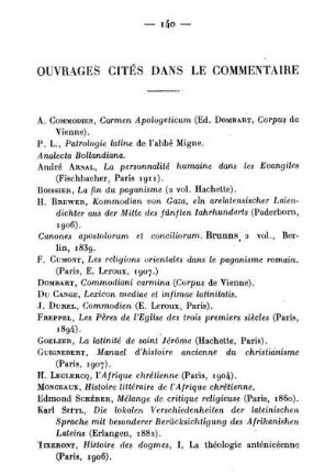 Ouvrages Cités Dans Le Commentaire