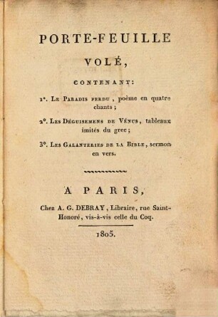 Porte-feuille volé