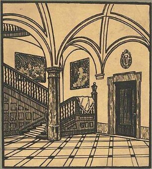 Littmann, Max; München - Bogenhausen, Höchlstr.; Villa Lindenhof - Innenraum (Perspektive)