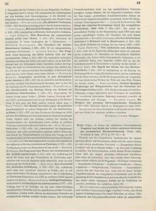 42-43 [Rezension] Wolff, Walther, Vergleich und Kritik der beiden amtlichen Entwürfe zur preußischen Kirchenverfassung