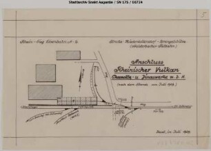 Niederdollendorf, Gleisanschluss Rheinischer Vulkan Chamotte- u. Dinaswerke mbH